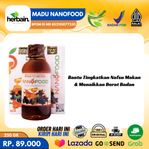 Madu Nanofood Vitamin Penambah Nafsu Makan Anak & Dewasa Original Madu Gemuk Badan Ampuh