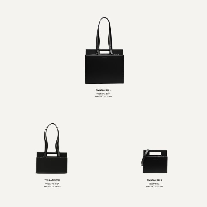 KARATTA | TWINBAG - FULL BLACK - TÚI THIẾT KẾ