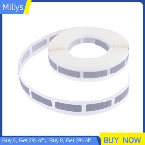 Millys 1000 cái nhãn dính xước hình chữ nhật màu bạc nhãn dán thẻ vé