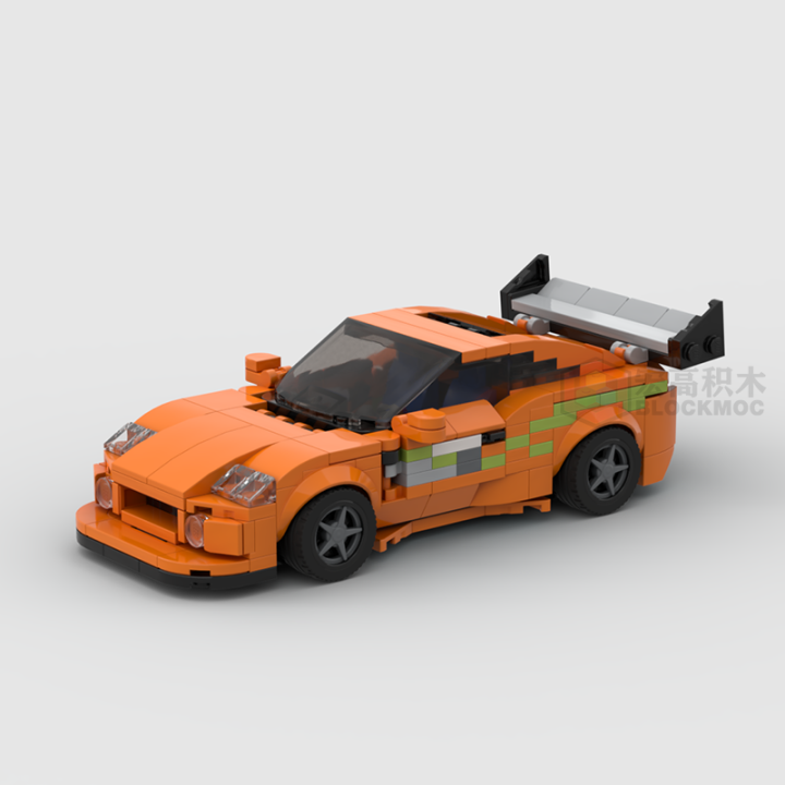 MOC Toyota Supra MK4 Super Sports Cars Building Blocks Toys For