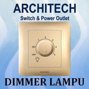 ARCHITECH INFINITY A63-K09 GOLD Sakelar - Saklar Peredup Lampu 300w