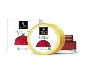 Good Vibes Beetroot Plumping Lip Balm 8 g | With Sweet Almond Oil & Olive Oil