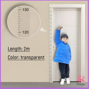 ที่วัดความสูงเด็ก สติ๊กเกอร์ส่วนสูง แบบติดผนัง ยาว 2 m สีขาว/สีใส Height sticker