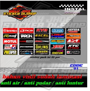 sticker pack aesthetic kekinian viral isi 25 pcs termurah