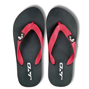 JND - Sandal Jepit Hawaii Pria-Wanita Hitam/Merah