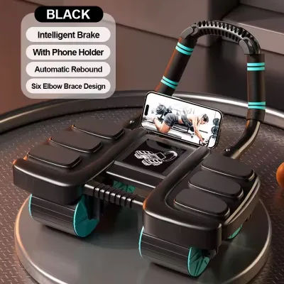 4 Wheels Fitness Spacing Abdominal Health Wheel Exercise Roller With Smart App Gym Equipment abs workout equipment Rebound ab roller abdominal health wheel#JS07#JS01