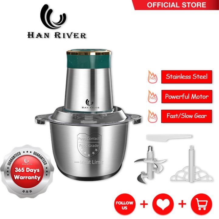 HAN RIVER Blender Chopper Food Processor Electric Meat Grinder Blender