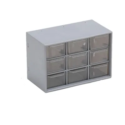 Kotak Laci Perhiasan Aksesoris Mini 9 Sekat Laci Mini Serbaguna Box Penyimpanan Organizer Storage / Tempat Penyimpanan Barang Kecil