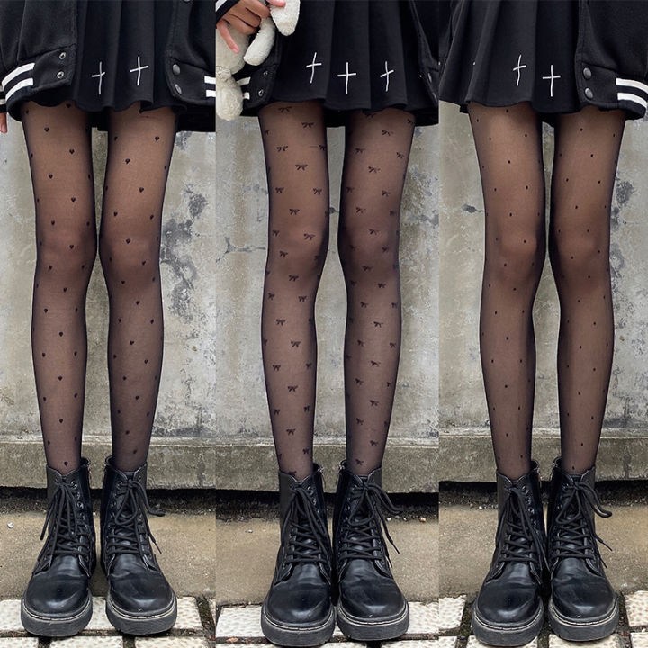 marians ถุงน่องใส่สบาย,ถุงน่องสีดำลายจุดเล็ก,ถุงน่องบางเฉียบของญี่ปุ่น ...