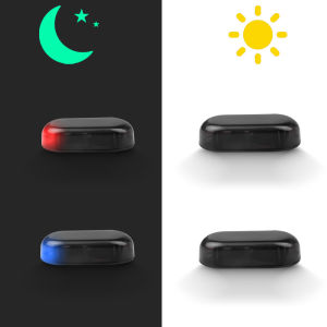 Solar Car Alarm LED Light Auto Car Alarm Security System Warning Anti-Theft Caution Flash LED Light Blinking Red Flash Light Strobe Signal Lights