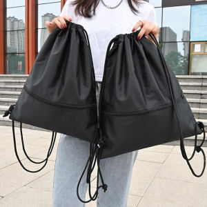 【In stock】Drawstring Backpack Ultra-Light Backpack Swim Bag Football Basketball Bag Travel Bag Outdoor Men’s and Women’s Bag