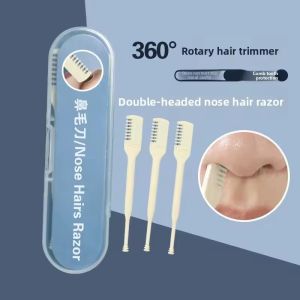 1Set Upgraded Dual-Head Nose Hair Trimmer Painless & No Pinch Ear Hair Picking Portable with Storage Box No ratings yet 0 Sold
