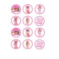ROBLOX GIRL PINK CAKE TOPPER WITH NAME & AGE. 