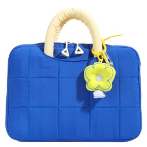 DUDAN 14 Inch Laptop Sleeve Puffy Portable Tablet Carring Case Cute with Pendant Tablet Cover For Women