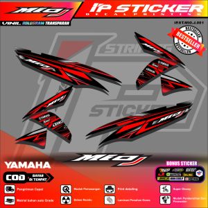 (cod) striping  MIO J sticker striping variasi list yamaha MIO J 001 design ip striping