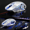 AULA S20 Programmable Gaming Mouse, 2400DPI, RGB, Lightweight, New Laser Engine, USB Optical Mouse Gaming for PC/MAC Laptop Computer. 
