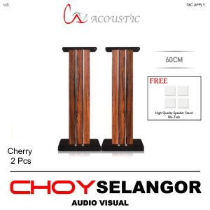 Cav Acoustic LI3 60CM Bookshelf Wood Speaker Stand-1PAIR (Cherry)