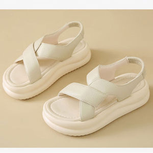 Slip-On Sandals For Women 2025 New Model Suitable For Work And Outdoor Wear Lightweight And Comfortable Casual Beach Shoes Flat Sole Large Size 40