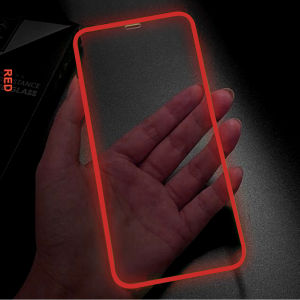 DEAMOR Tempered Glass Neon Xiaomi Redmi A1 A1 Plus A2 9 9A 9C 10 10A 10 5G 12C Note 9 Note 9 Pro Note 10 Note 10S Note 10 5G Note 10 Pro Note 11 Note 11S Note 11 Pro 4G 5G Anti Gores Glow In The Dark-Red Blue
