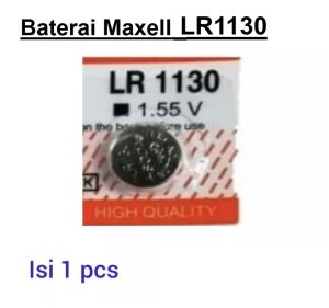Baterai Kancing MAXELL batre Watch Battery LR1130 Button Cell 155 V Pengganti LR 1130 LR1130 AG10 LR54 SR54 Baterai Jam Tangan / timbangan / Kalkulator / Senter (HARGA PER 1 BUTIR BATERAI)