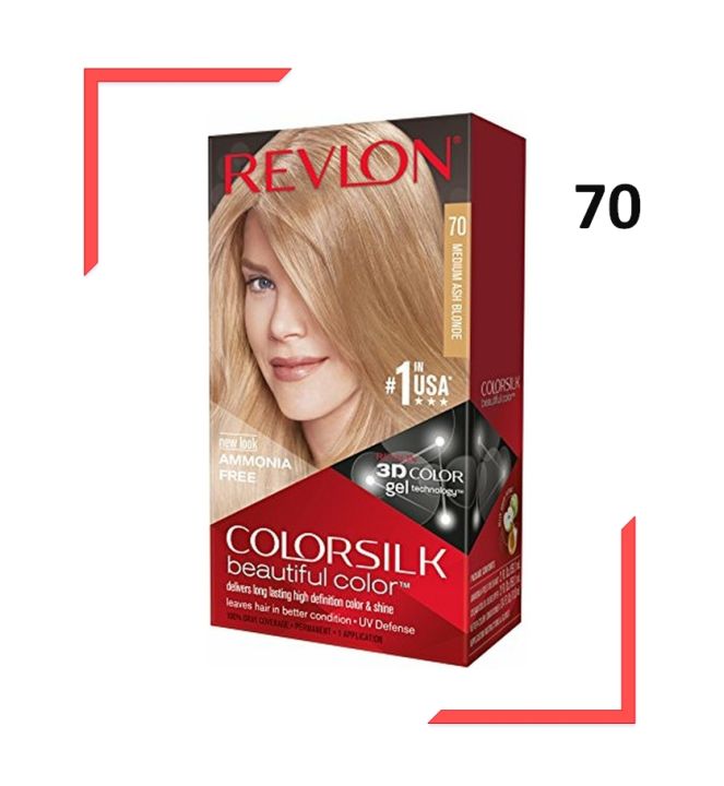 Revlon Colorsilk 70 Hair Color, Medium Ash Blonde (#70) | Lazada PH