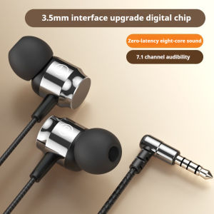(NEW) NEWMSNR 6D Surround Bass TYPE-C Wire Earphones No Delay Gaming Earphone Noise Reduction In Ear Headphones With HD Microphone Waterproof Headset