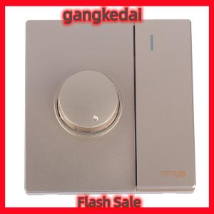 Gangke 220V Universal Adjustment Ceiling Fan Speed Control Switch Wall Button Dimmer