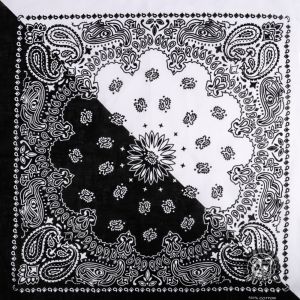 Musion Gradient Kain Key Cotton Paisley Hip Hop Bandana Retro Square Scarf Red Skaf Kepala Sapu Tangan Key Handkerchief Original Headband for Women