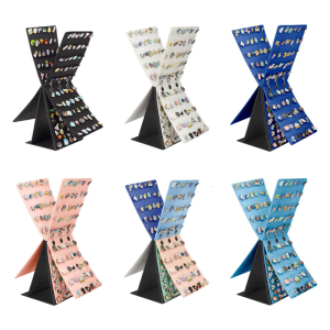 Fashionable Tabletop Felt Display Stand Book Themed Rotatable Organizers Decoration For Home Or Shop Use