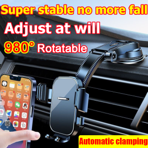 👍Super stable👍Car Phone Holder Bracket Suction Cup Type Adjustable 360° Rotating 0 noise super suction Car Dashboard Holder Instrument Panel Anti-Shaking Fixed Shockproof Bracket cellphone holder for cars phone holder for cars car mounts