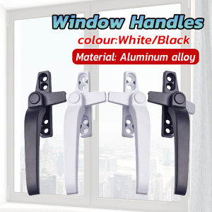 Window Handle with Lock Right/Left Hand Zinc Alloy Window Hardware  Replacement kit （50 Model）