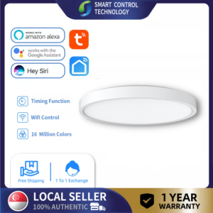 SCT Tuya wifi Smart LED Ceiling Lights CCT 24W/36W/45W Lights++Zigbee Wireless Gateway Hub Smart Life App Wireless Remote Controller Gateway Smart Home Control System Family Center