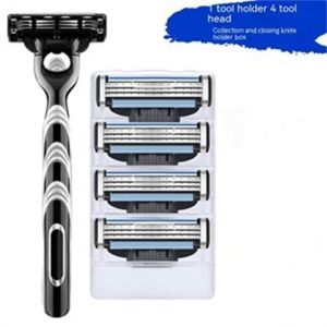 3 Shaving Razor Blades manual shaver for Men BladesOld-fashioned knife Frame Head Blade