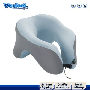 【Fast delivery】 Comfortable U-Shaped Car Neck Cushion Memory Foam Breathable Travel Pillow for Office and Car Rest
