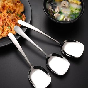 1/3PCS Stainless Steel Serving Spoon Makapal Serving Spoon Set Kutsara Dinner Soup Ladle Kitchen Utensils