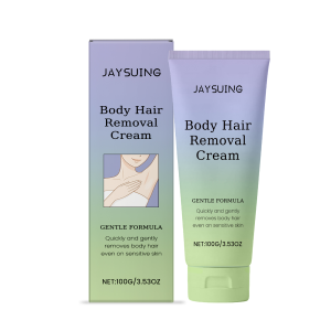 Jaysuing Body Hair Removal Cream Gentle Hair Removal Cleansing Soothing Skin Moisturizing Silky Convenient Care Hair Removal