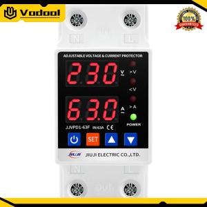 Overvoltage Protection Device Dual Display Voltage Output Stabilizer 40A/63A 220V Adjustable for Home Office Appliance