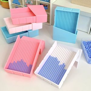 GUQIANFANG86 DIY Bean-mixing Shovel No Bean Jamming 2-in-1 Baffle Fuse Beads Aligner Tray Nail Art Beading Plates Mini Handheld DIY Plastic Beads Shovel Childrens DIY Handicraft