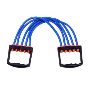 Chest Muscle Exerciser Workout Trainer for Gym and Home Five Tube Chest Expander Exercise Resistance Trainer
