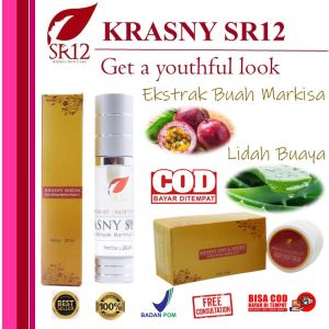 KRIM EKSTRAK MARKISA BPOM KRASNY SERUM DAY & NIGHT CREAM KRIM SR12 Anti Keriput Anti Kusam ANTI-AGING