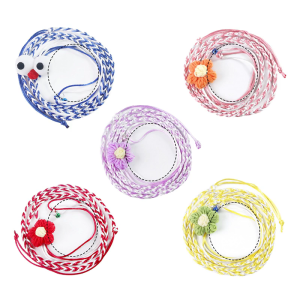 Small Animal Escape Preventer Soft Polyester Hamster Leash Harness Adjustable Walking Rope For Exploration Activity