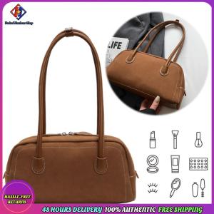 Vodool Shoulder Bag for Women Multi Pocket Underarm Bag Faux Suede Solid Color Zipper Satchel Bag for Work Shopping