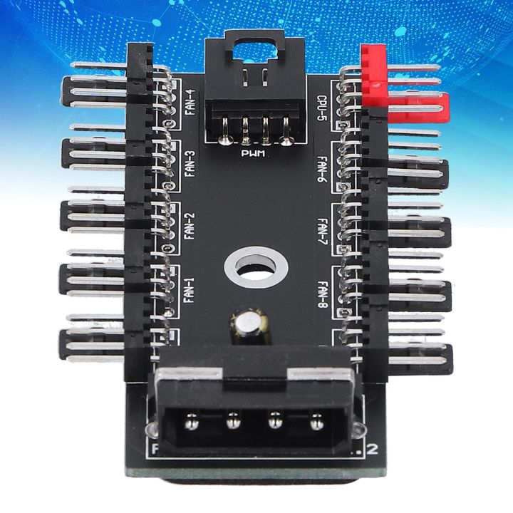 Control Hub Computer Chassis Fan Hub Temperature Control Chassis Hub for Computer | Lazada