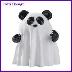 Fanzi งานฝีมือตกแต่งบ้าน1ชิ้นเครื่องประดับผีลูกแมวขนาดเล็กบรรยากาศโต๊ะน่ารักส่งความรู้สึกฮาโลวีนของขวัญแมวแฟนสาว