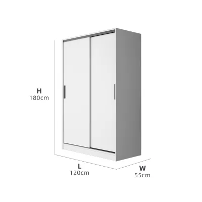 (FREE Shipping & FREE Installation) KitchenZ 4x6Ft Sliding Anti Jump Wardrobe Storage Cabinet