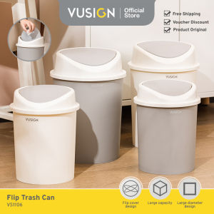 Vusign Trash Can / Tempat Sampah / Tong Sampah Bundar Dengan Penutup VS1106 VS1107