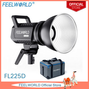 FEELWORLD FL225D 225W Daylight Video Light APP Control Bowens Mount for Photo Studio Video Portrait Live Streaming Recording