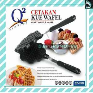 CETAKAN KUE WAFEL BUNGA / CETAKAN KUE WAFFLE BUNGA / CETAKAN CROFFLE WAFFLE MAKER BUNGA / CETAKAN HEART WAFFLE MAKER Q2 8302 / Q2 8302 / Q2-8302