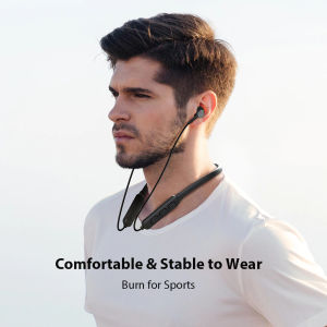 PROMO Headset Bluetooth Full Bass Henset Olahraga Lari Jernih Earphone Neckband Magnet Headset Sport Running Bluetooth 5.0 IPX5 - HE05