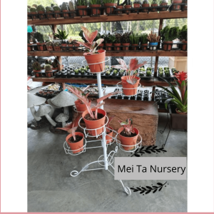 7 Pots Kaki Pasu Besi Bunga Flower pot rack stand Iron Gardening planter balcony home decoration hiasan rumah
